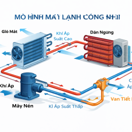 Mô hình máy lạnh công nghiệp